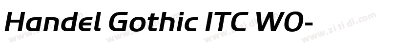 Handel Gothic ITC W0字体转换 Handel Gothic ITC W0字体转换